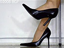 Dangling Preview - pantyhose and well worn aldo black heels
